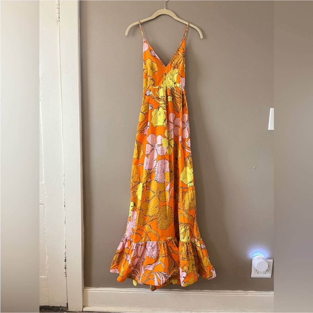 NWT Plenty by Tracy Reese Vibrant Floral Maxi Dress - Picture 4 of 8